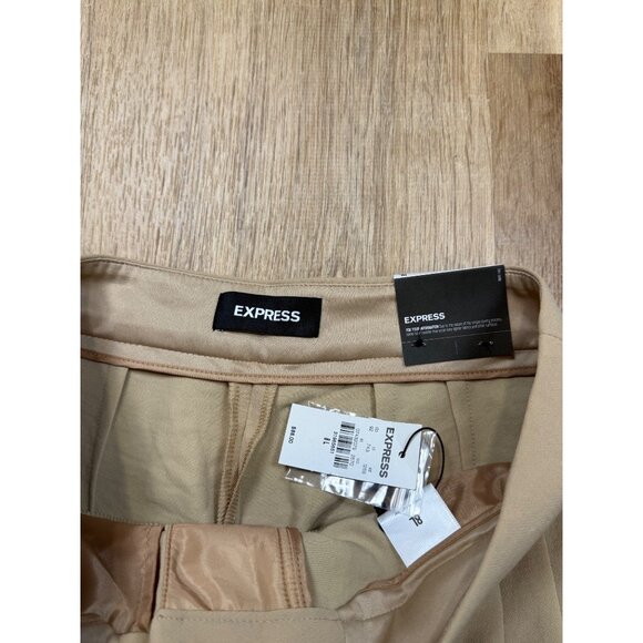 Express Womens Beige Tan Super High-Rise Trousers 8L NWT - Picture 3 of 9